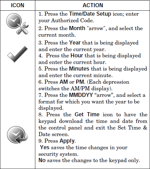 Setting Time & Date